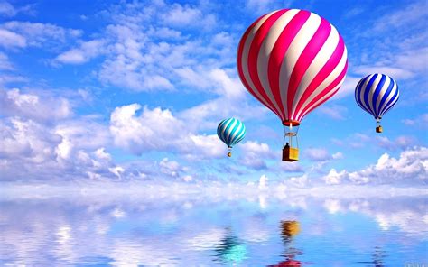 Flying Big Balloons 3d New Hd Images - Hot Air Balloon Hd - 1920x1200 ...