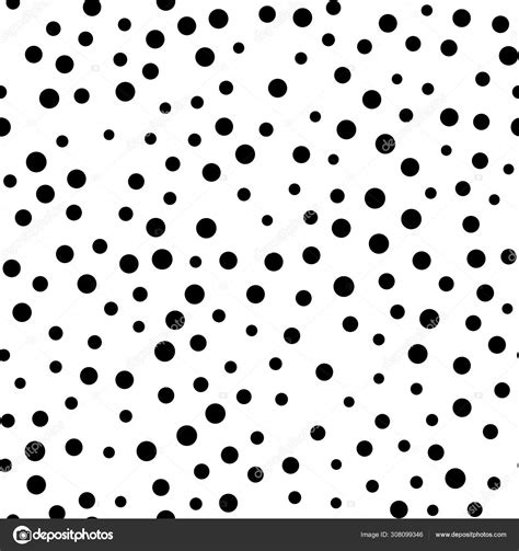 Random scattered polka dots, abstract black and white background. Stock ...