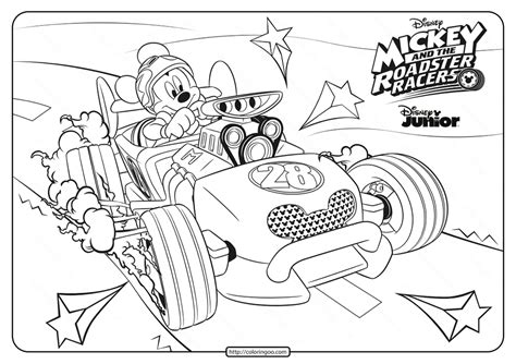 Mickey And The Roadster Racers Coloring Pages - eishenStuert