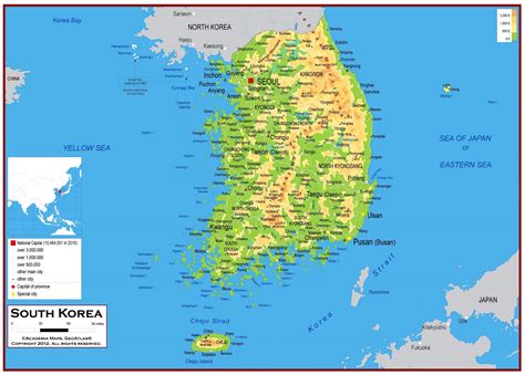 Republic of Korea Map (South Korea)