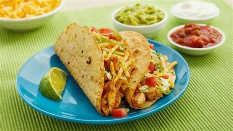 Crispy Flour Tortilla Chicken Tacos | Recipe | Betty crocker recipes ...