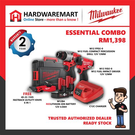 Milwaukee M12 Essential Combo Package / Milwaukee M12 Drill Driver ...