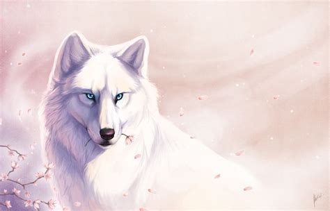 Gorgeous digital white wolf.. | Lobo blanco, Arte de lobos, Anime wolf