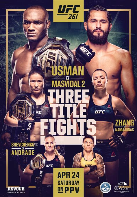 UFC 261 poster released : r/MMA