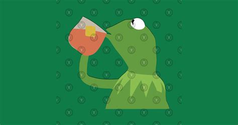 Kermit Tea Drawing - Kermit The Frog - Sticker | TeePublic