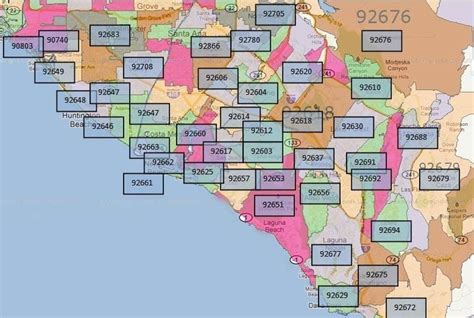 Zip Code Map Of Orange County | Australia Map