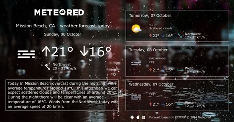 Weather Mission Beach, CA 14 days - Meteored