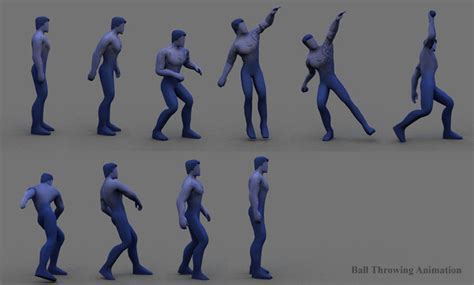 Ball Throwing Animation 3D model animated rigged | CGTrader