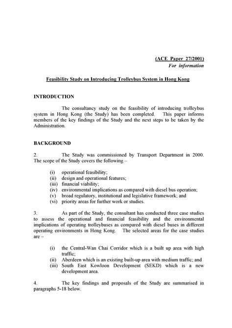 Project Feasibility Study Template Excel - Sample Excel Templates