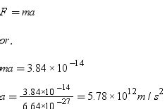 an alpha particle of mass 6 65* 10-27 kg is travelling at right angles ...