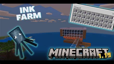 SUPER SIMPLE SQUID FARM |Minecraft Bedrock 1.19 | Black Dye Farm | Ink ...