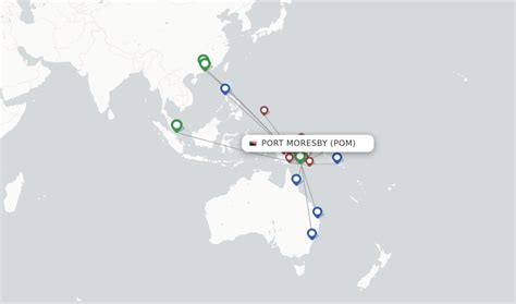 Direct (non-stop) flights from Port Moresby to Moro - schedules ...