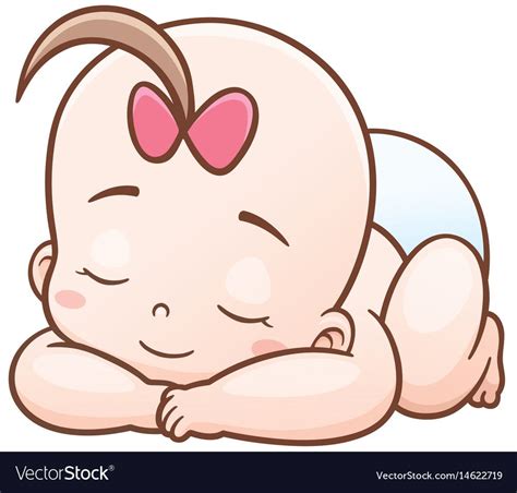 Vector Illustration of Cartoon Baby sleeping. Download a Free Preview ...