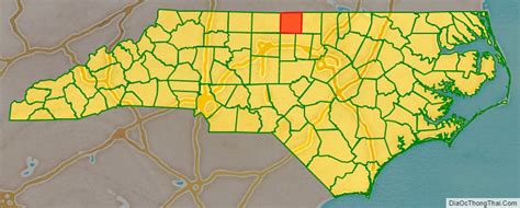 Map of Caswell County, North Carolina