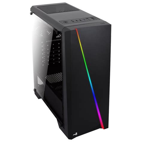 Aerocool: Cylon RGB Mid Tower Case - Black | at Mighty Ape NZ