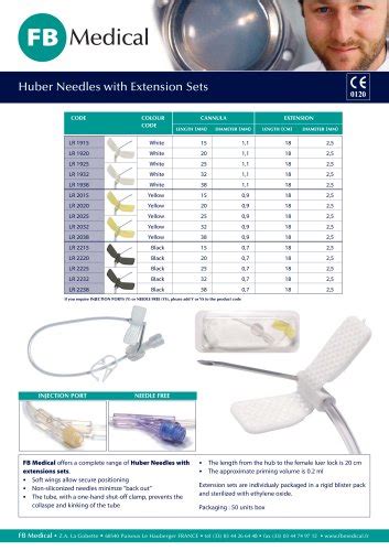 HUBER NEEDLES® ONCO-GRIP® SAFE - F.B. Medical - Catalogue PDF ...