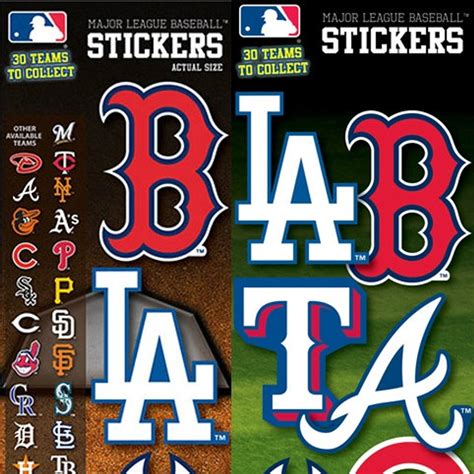 MLB Baseball Team Logo Stickers | Gumballs.com