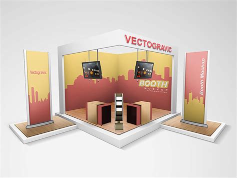 Free Technical Display Booth Mockup - DesignHooks