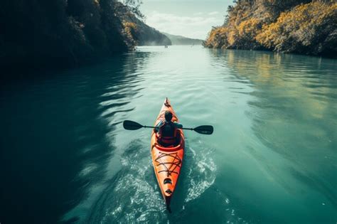 Premium AI Image | River kayaking adventure navigating the waters ...