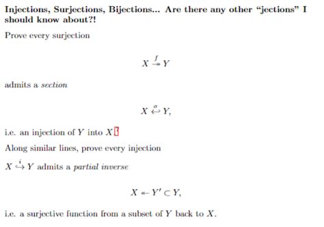 Solved Injections, Surjections, Bijections... Are there any | Chegg.com