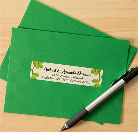 Label your envelopes with personalized address and return address ...