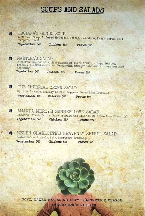 Menu of Imperfecto, Sector 38A, Noida | Dineout