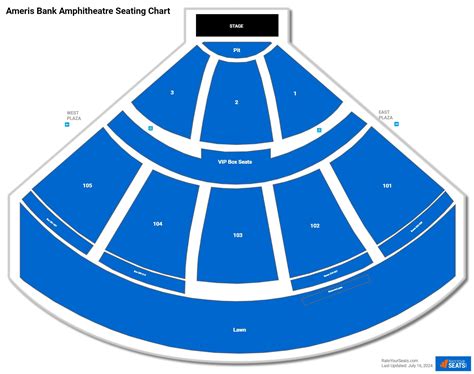 Ameris Bank Amphitheatre Section 104 - RateYourSeats.com