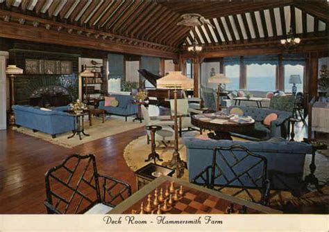 Deck Room, Hammersmith Farm Newport, RI Postcard