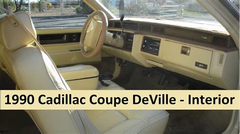 1990 Cadillac Coupe DeVille - Interior Walkthrough - YouTube