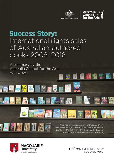 Success Story: International rights sales of Australian-authored books ...