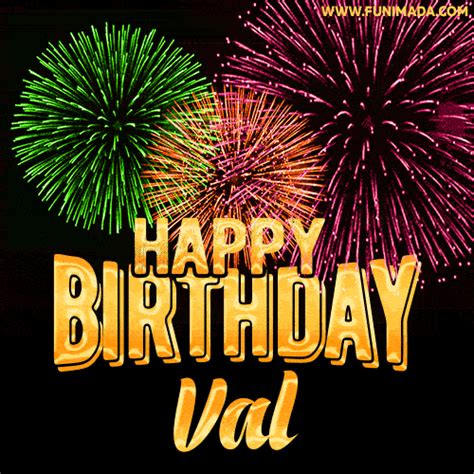 Wishing You A Happy Birthday, Val! Best fireworks GIF animated greeting ...