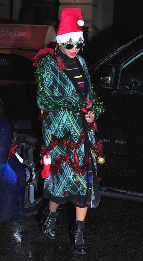 Beyonce Channels a Christmas Tree in Festive Holiday Outfit | Us Weekly