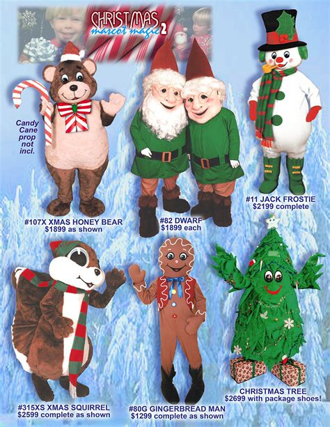 Great Christmas Mascot Costumes to Browse or we'll Customize for You