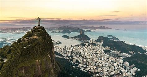 Premium Photo | Cristo redentor statue in rio de janeiro aerial shot ...