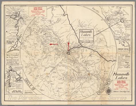 Mammoth Lakes : Mono County, Cal. Circle of enchantment - David Rumsey ...