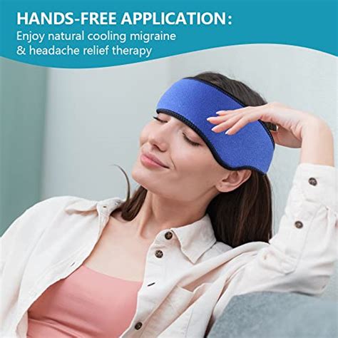 Hilph Migraine Ice Wrap Headache Ice Pack, Gel Cold Pack Migraine Ice ...