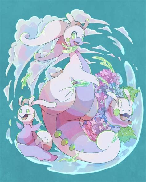 goomy, sliggoo y goodra | Pokemon art, Goomy pokemon, Dragon type pokemon