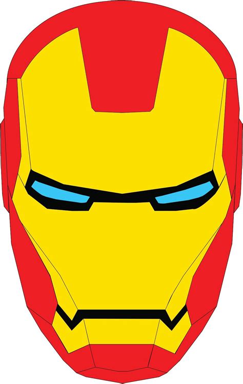 Ironman Head Outline - ClipArt Best