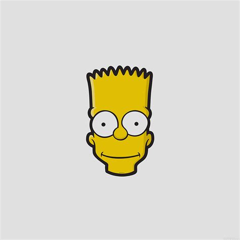 I Love Papers | aj28-bart-face-art-illust-simpsons-minimal-simple