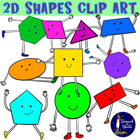 2D Shapes Clip Art | Made By Teachers