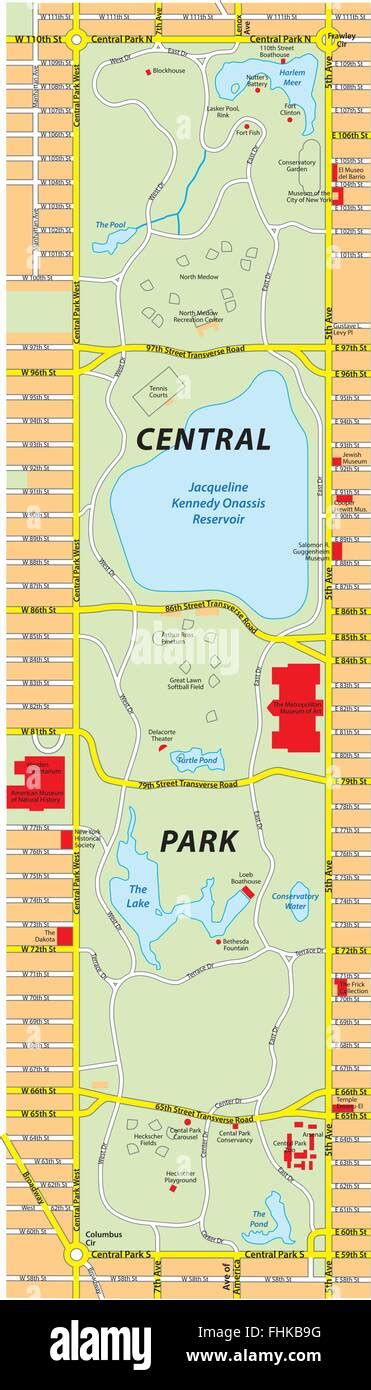 Detailed Central Park Map