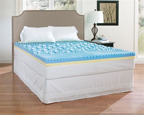 Contura Comfort Temp 4" Gel Memory Foam Mattress Topper, Multiple Sizes ...