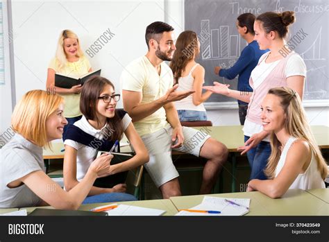 Group Students Having Image & Photo (Free Trial) | Bigstock