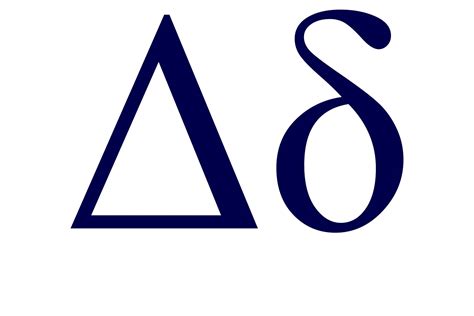 Delta Symbol Degree Symbol - Riset