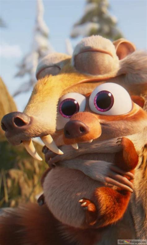 Ice age movie squirrel scrat chasing adventure with baby squirrel HD ...