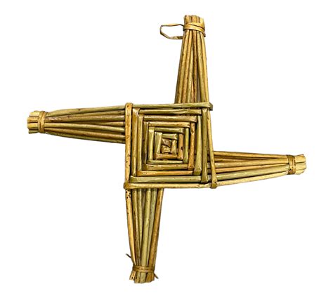 Authentic Hand Made St. Brigid's Cross on History and Information Card ...