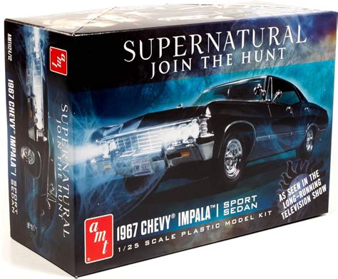 AMT 1967 Chevy Impala 4-Door Supernatural 1:25 Scale Model Kit, Cars ...