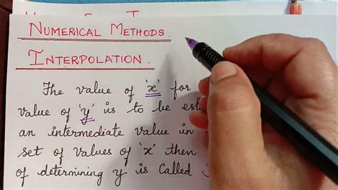 interpolation - introduction - methods of interpolation - numerical ...