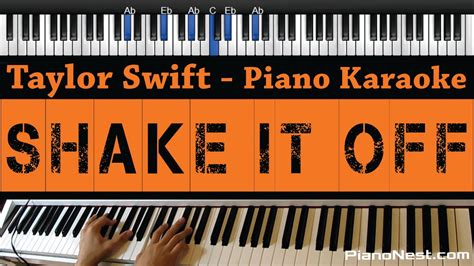 Taylor Swift - Shake it Off - Piano Karaoke / Sing Along - YouTube