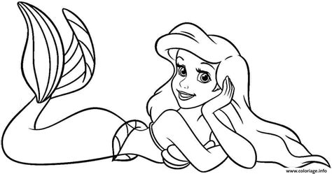 Coloriage ariel petite fille de la reine athena - JeColorie.com